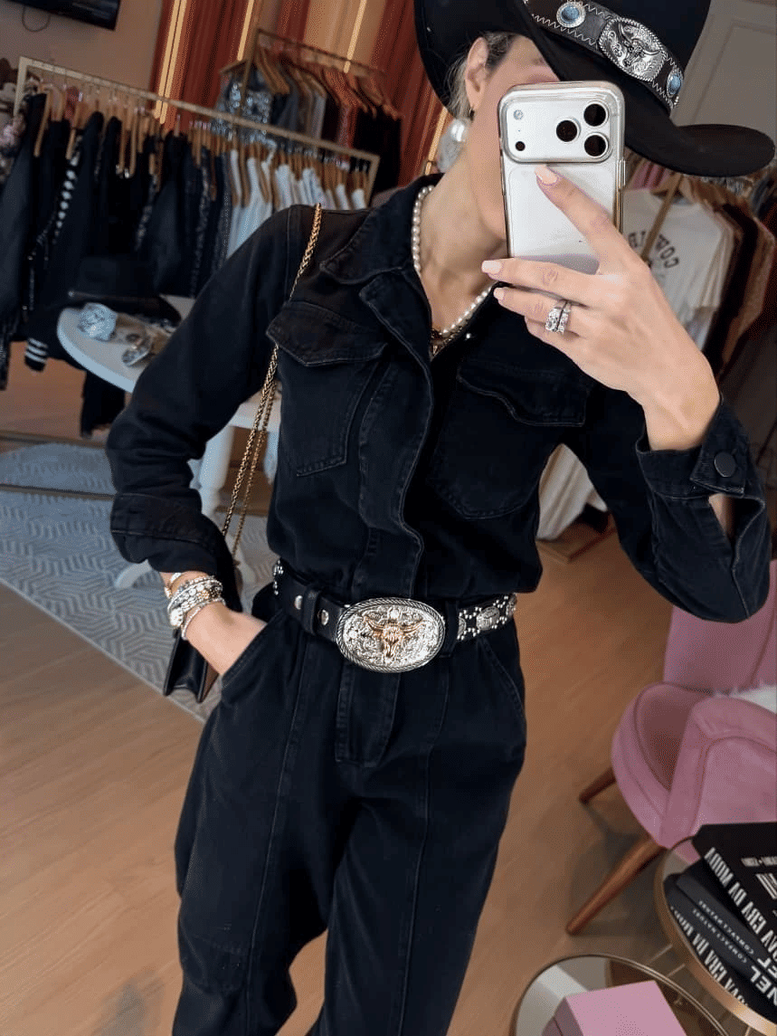 Macacão Jeans Marcela Macacão Jeans Marcela