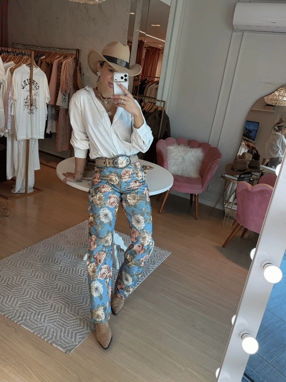 Calça Vintage Rose Calça Vintage Rose