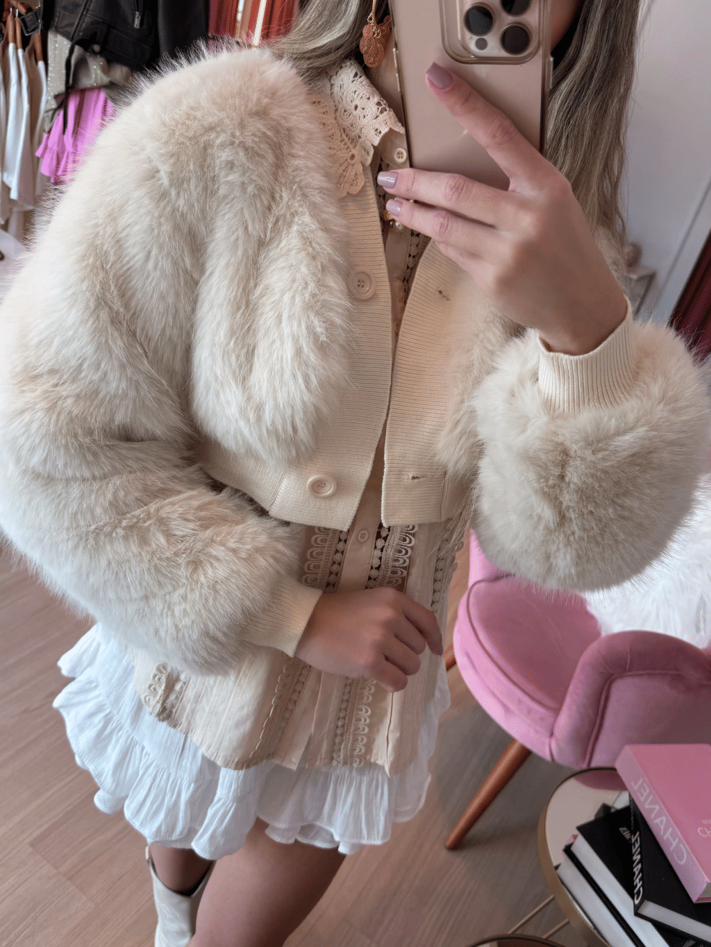 Casaco Cropped Pelos Casaco Cropped Pelos