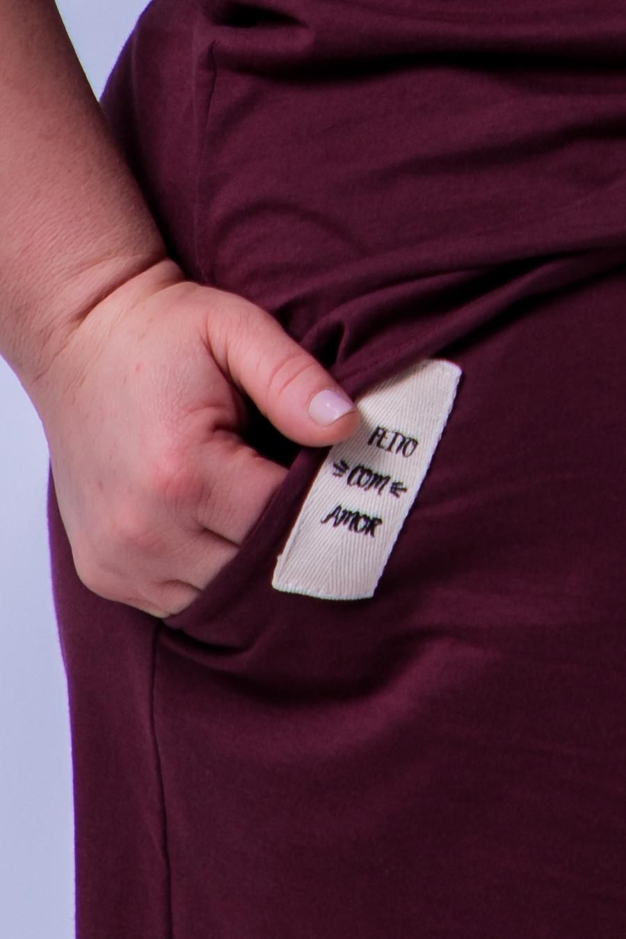 Pijama Feminino Plus Size em Algodão Detalhe Coração 