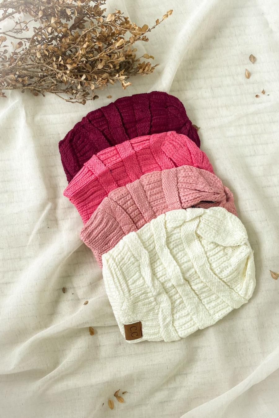 Touca Gorro Tricot Forrado Adulto e Infantil