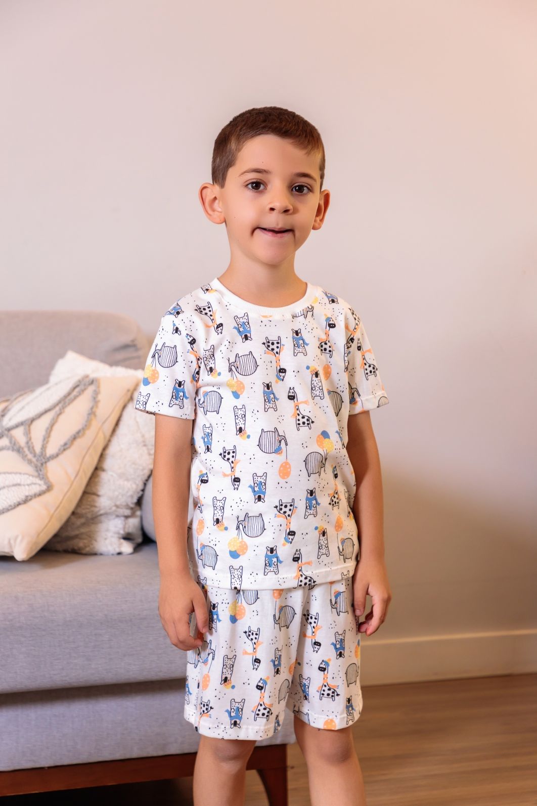 Pijama Infantil Unissex Estampa para Colorir Pijama Infantil Unissex Estampa para Colorir