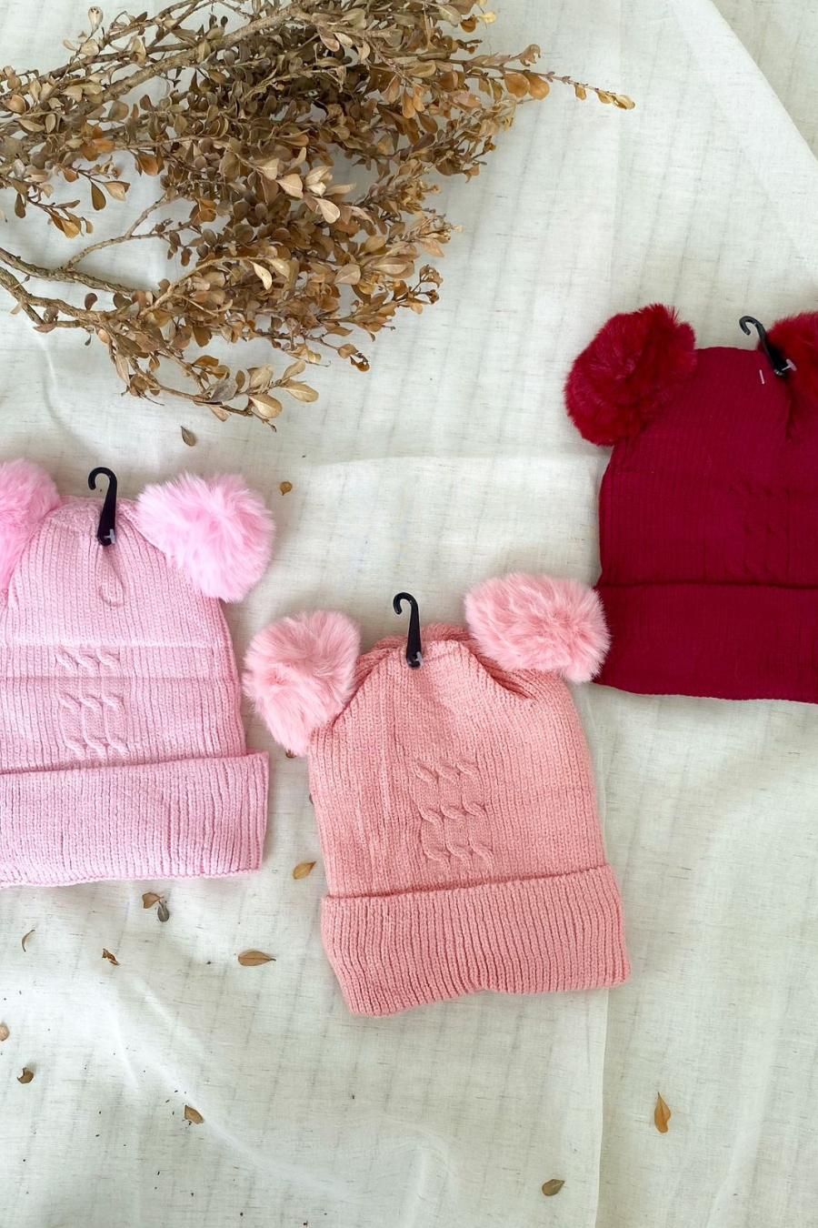 Touca Gorro Tricot Forrado Adulto e Infantil