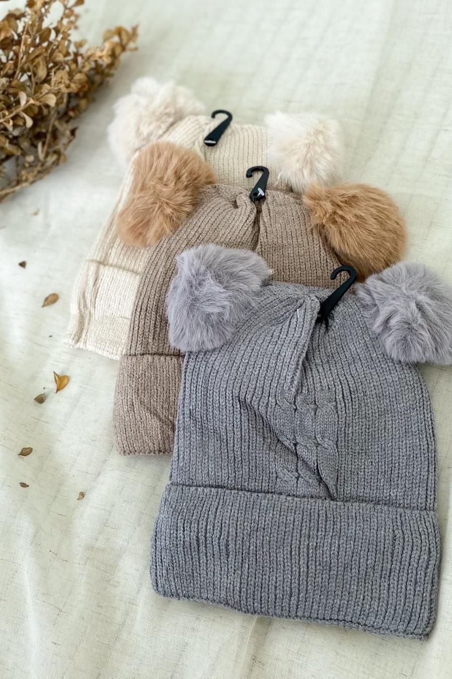 Touca Gorro Tricot Forrado Adulto e Infantil