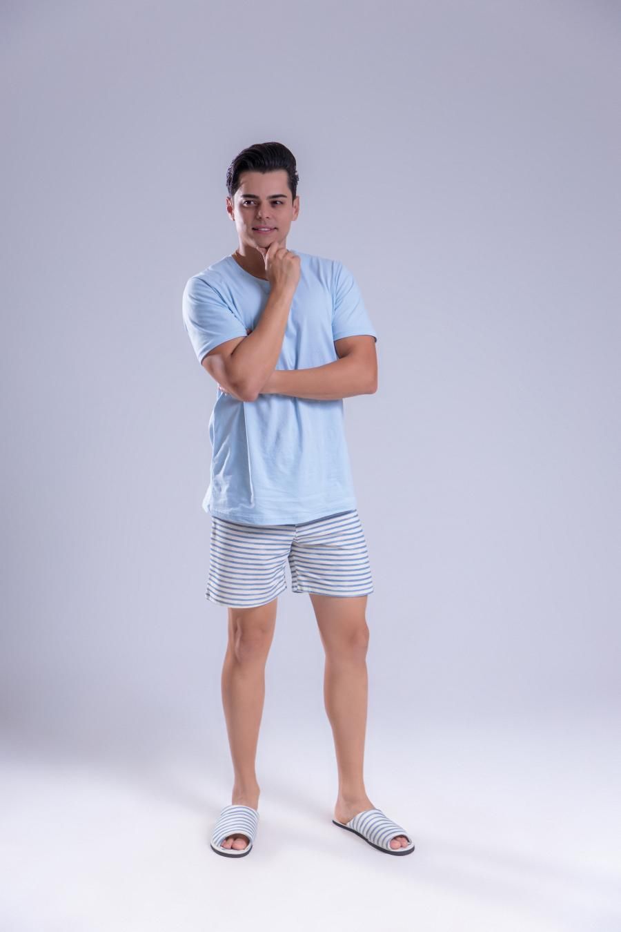 Pijama Masculino Plus Size em Algodao