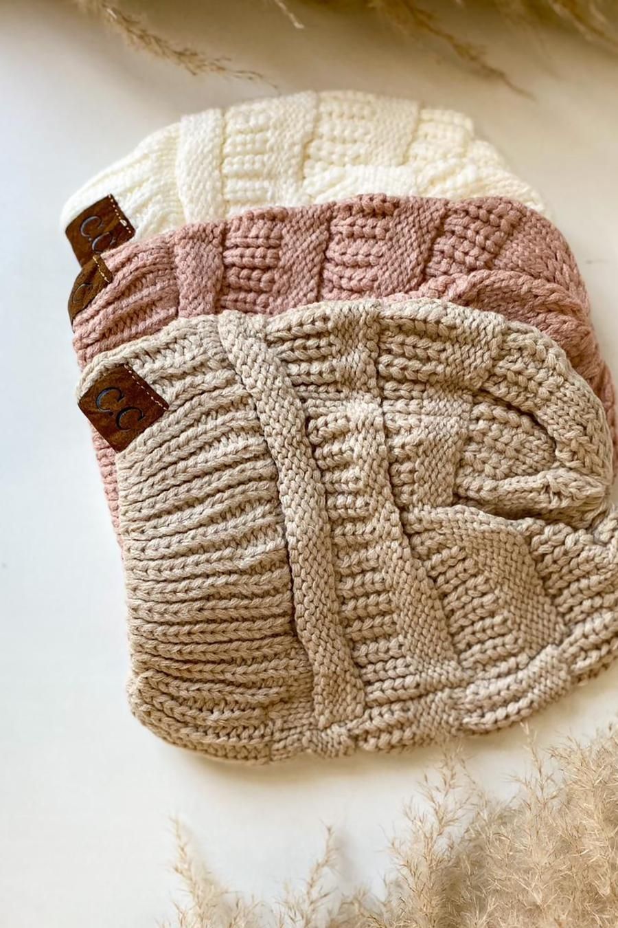 Touca Gorro Tricot Forrado Adulto e Infantil