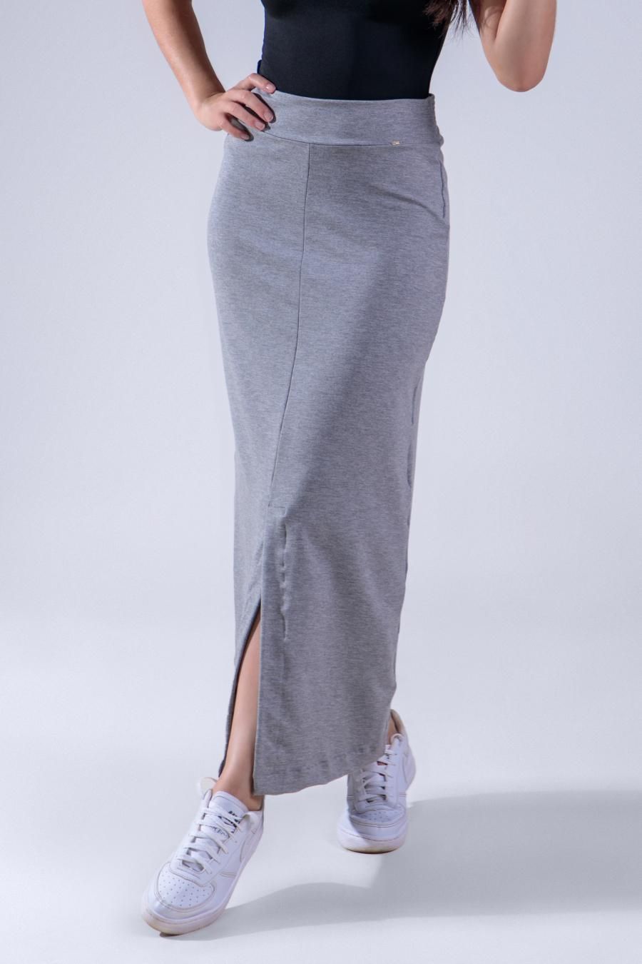 Saia Modelo Midi em Moletinho