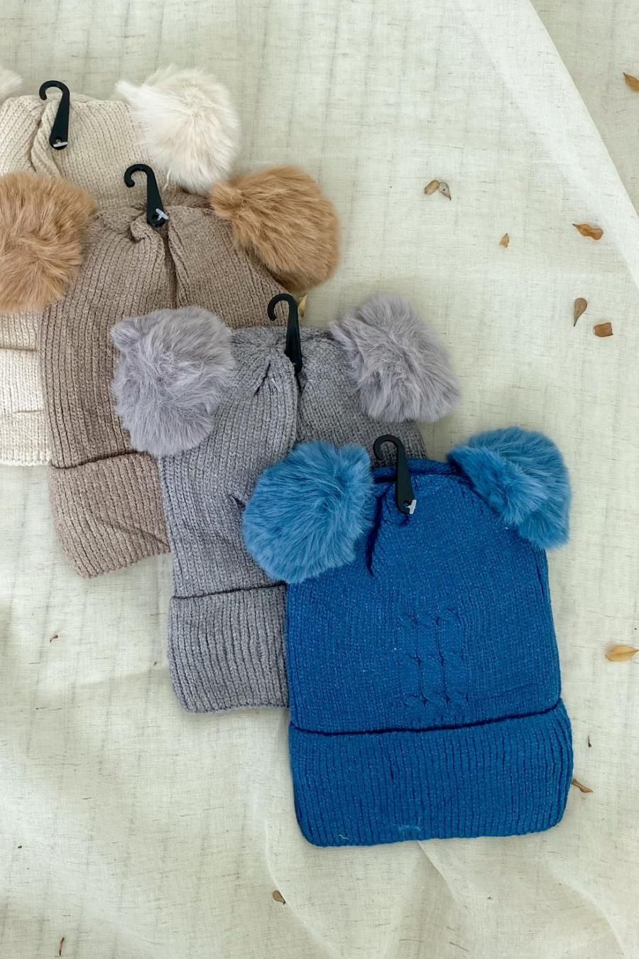 Touca Gorro Tricot Forrado Adulto e Infantil