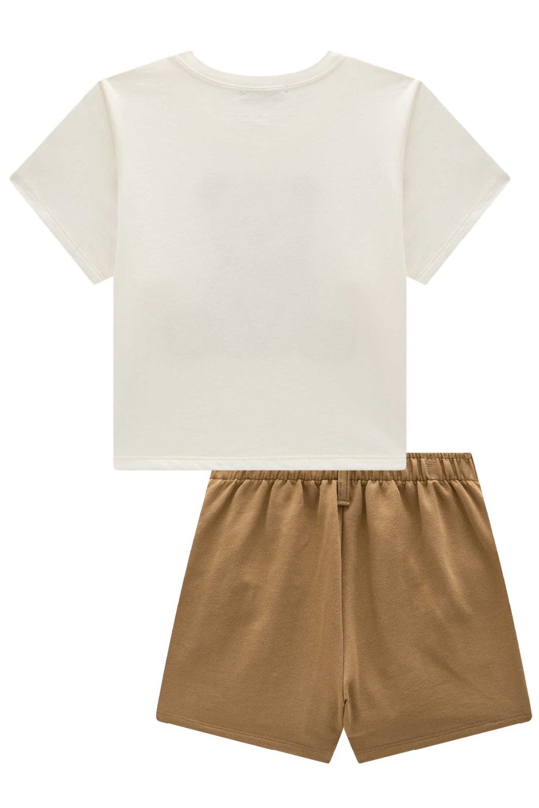 Conjunto de blusa em meia malha e short saia em moletom sem pelúcia 98252 Vic Teen Menina Conjunto de blusa em meia malha e short saia em moletom sem pelúcia 98252 Vic Teen Menina