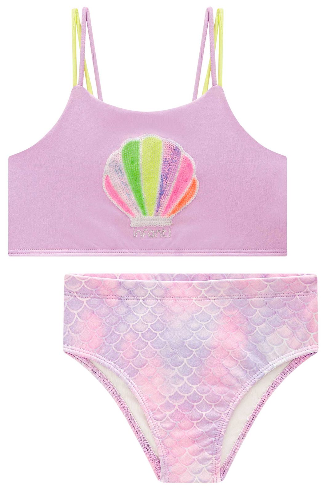 Biquíni em malha UV dry com proteção UV 50+ 98404 Infanti Infantil Menina Biquíni em malha UV dry com proteção UV 50+ 98404 Infanti Infantil Menina