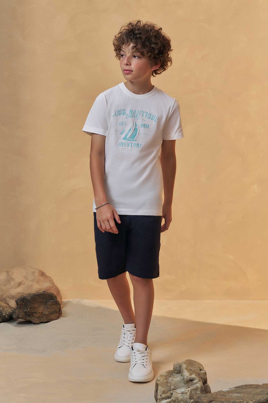 Camiseta em meia malha 93378 Johnny Fox Teen Menino Camiseta em meia malha 93378 Johnny Fox Teen Menino