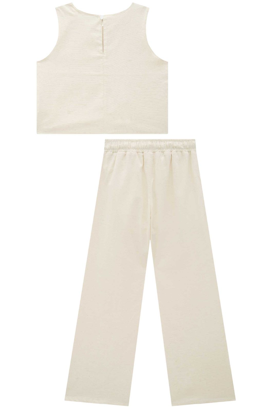 Conjunto de blusa e calça reta em linho santorine 95521 Lilimoon Teen Menina Conjunto de blusa e calça reta em linho santorine 95521 Lilimoon Teen Menina