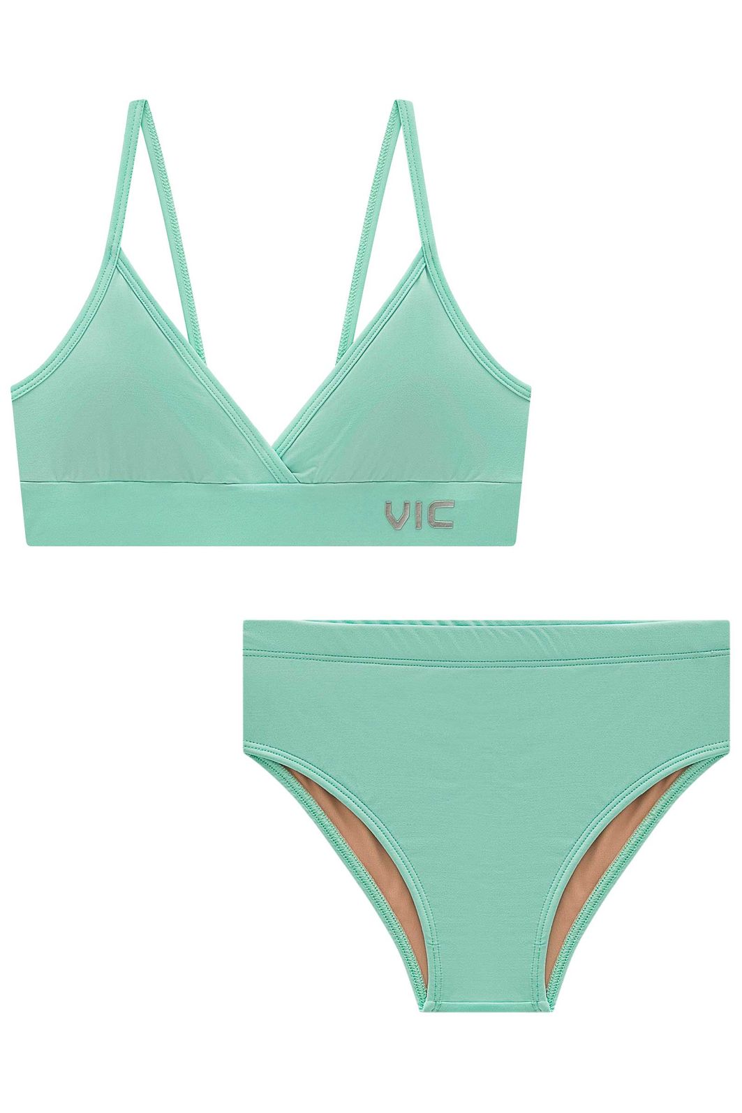 Conjunto de biquíni em malha UV50 99483 Vic Teen Menina Conjunto de biquíni em malha UV50 99483 Vic Teen Menina