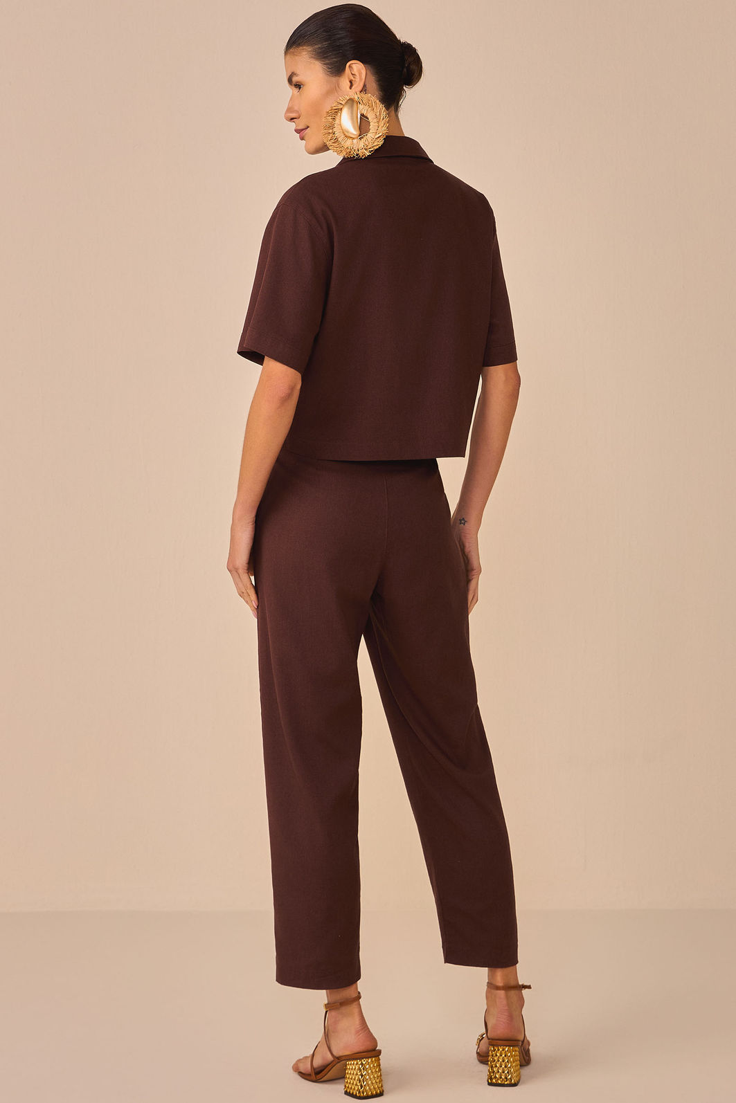 Camisa em blend de linho 95632 Linzzi Camisa em blend de linho 95632 Linzzi