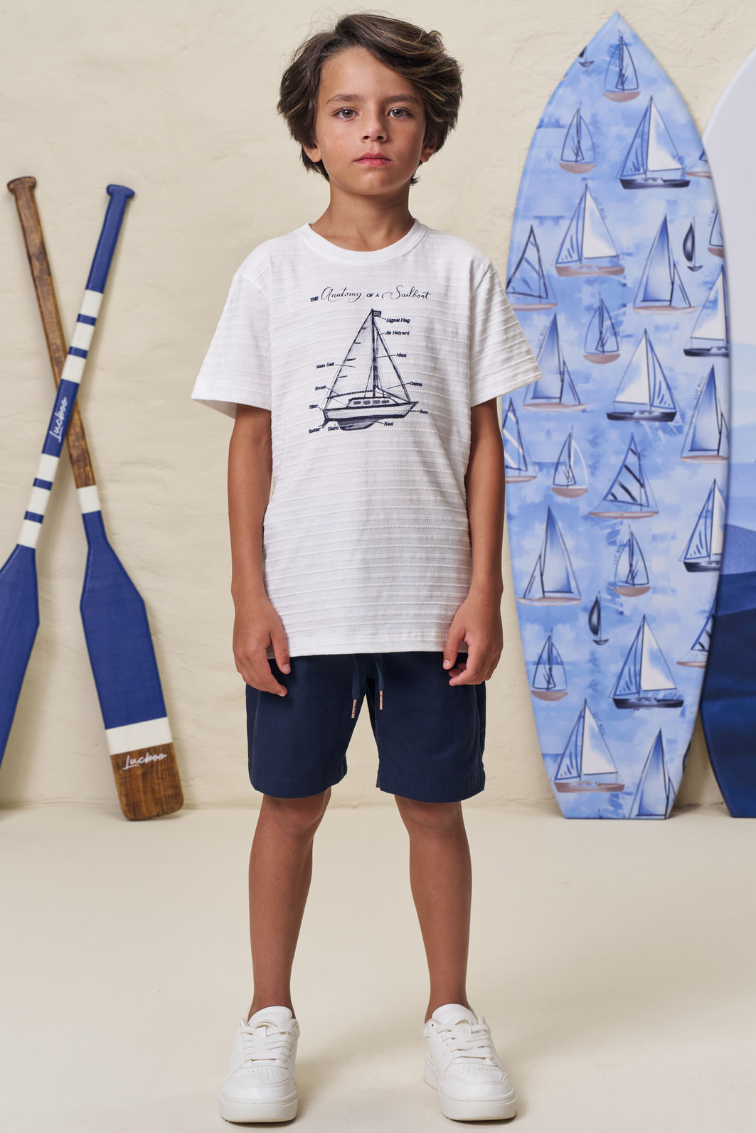 Camiseta em malha textura 99271 LucBoo Infantil Menino Camiseta em malha textura 99271 LucBoo Infantil Menino