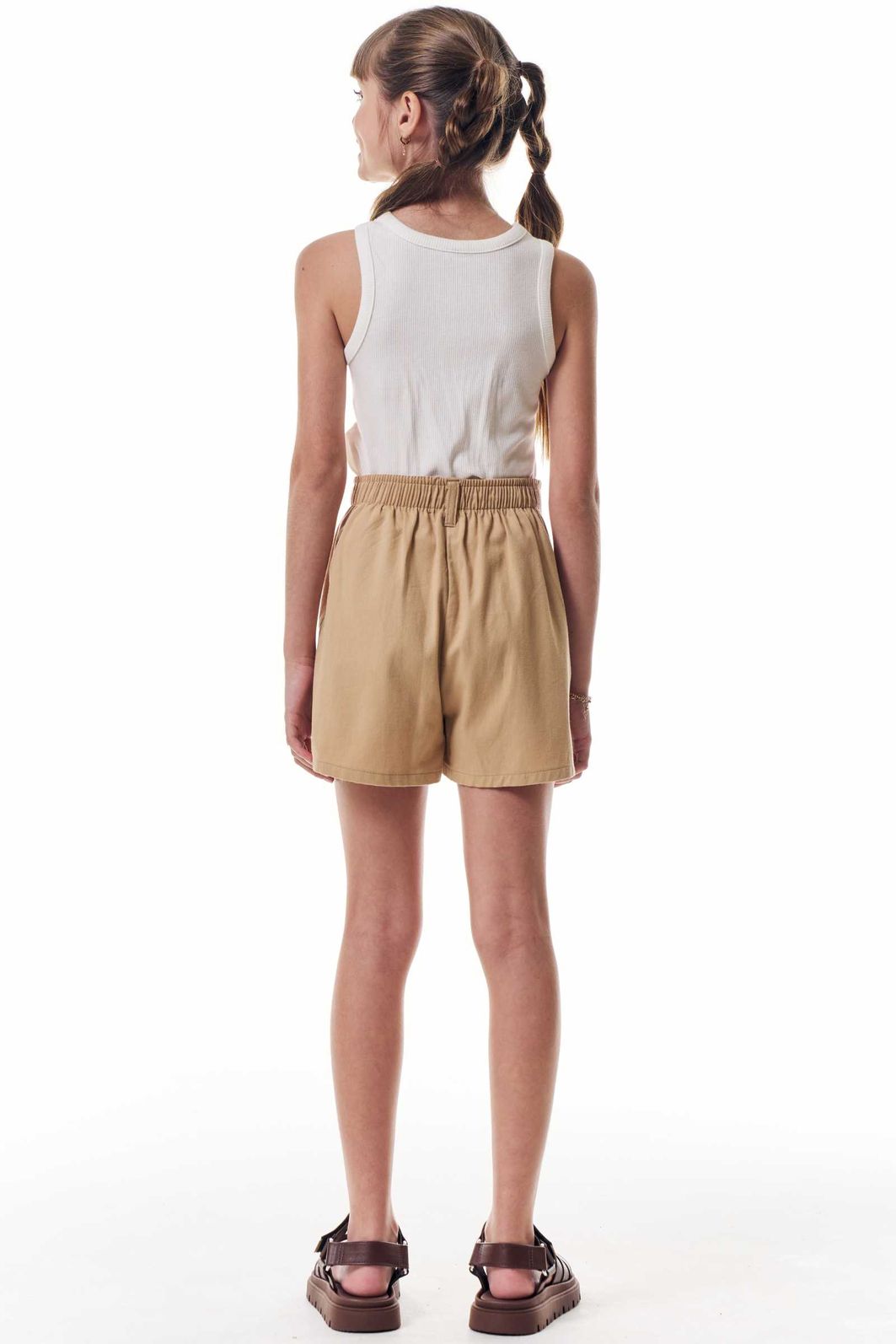 Short saia em sarja com elastano 95592 Vic Teen Menina Short saia em sarja com elastano 95592 Vic Teen Menina