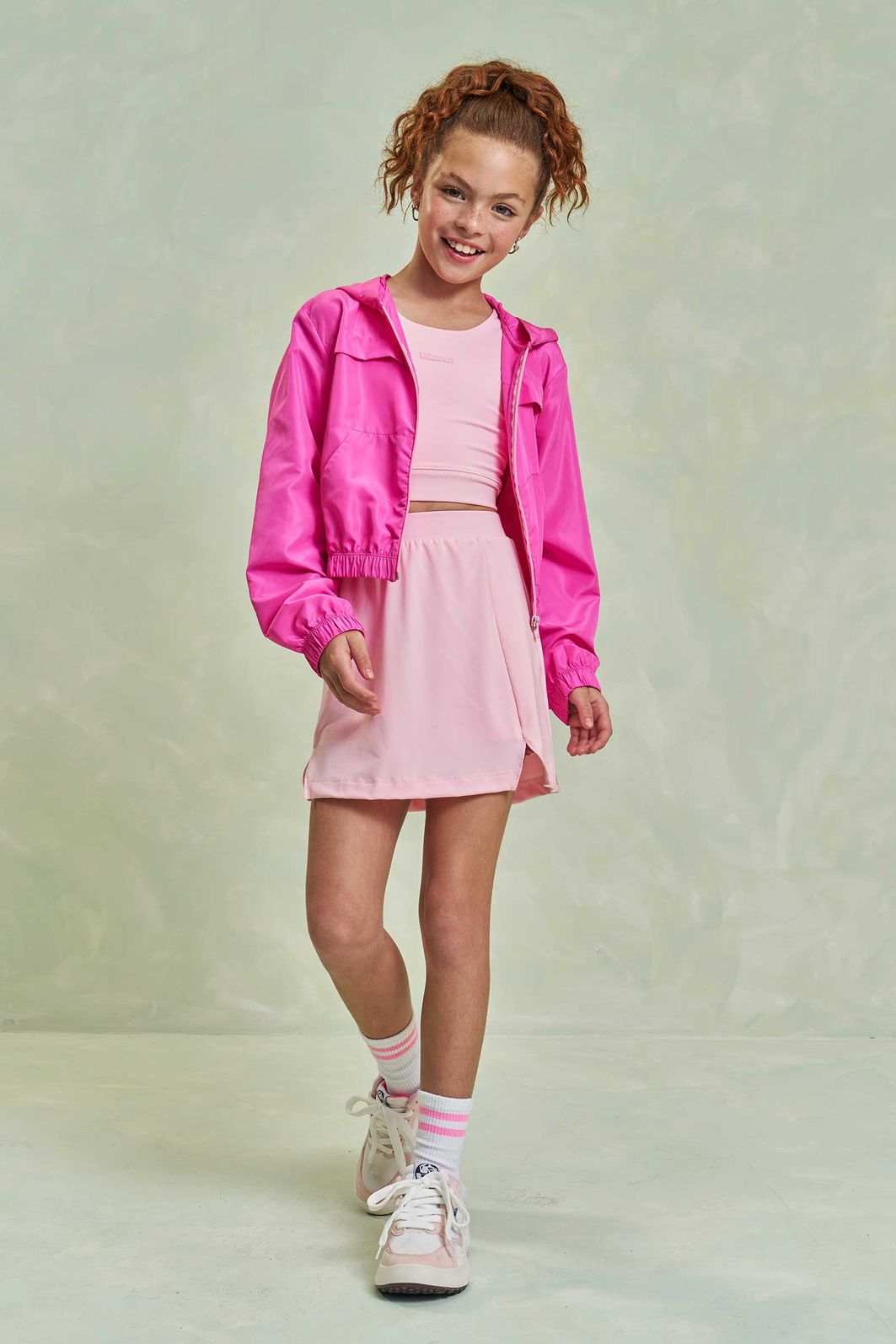 Jaqueta corta vento em nylon 96477 Lilimoon Teen Menina Jaqueta corta vento em nylon 96477 Lilimoon Teen Menina