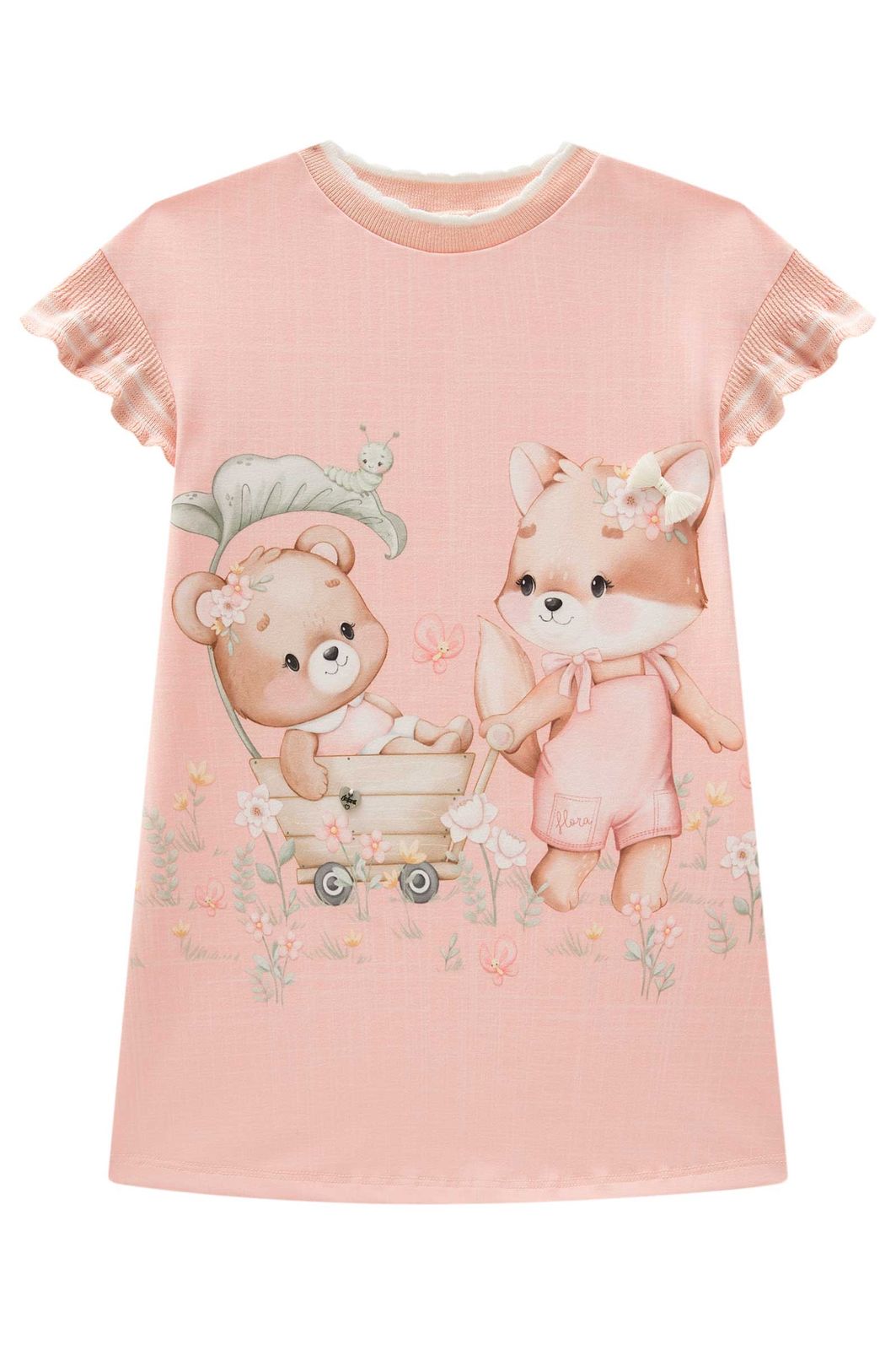 Vestido em malha power 94500 Infanti Infantil Menina Vestido em malha power 94500 Infanti Infantil Menina