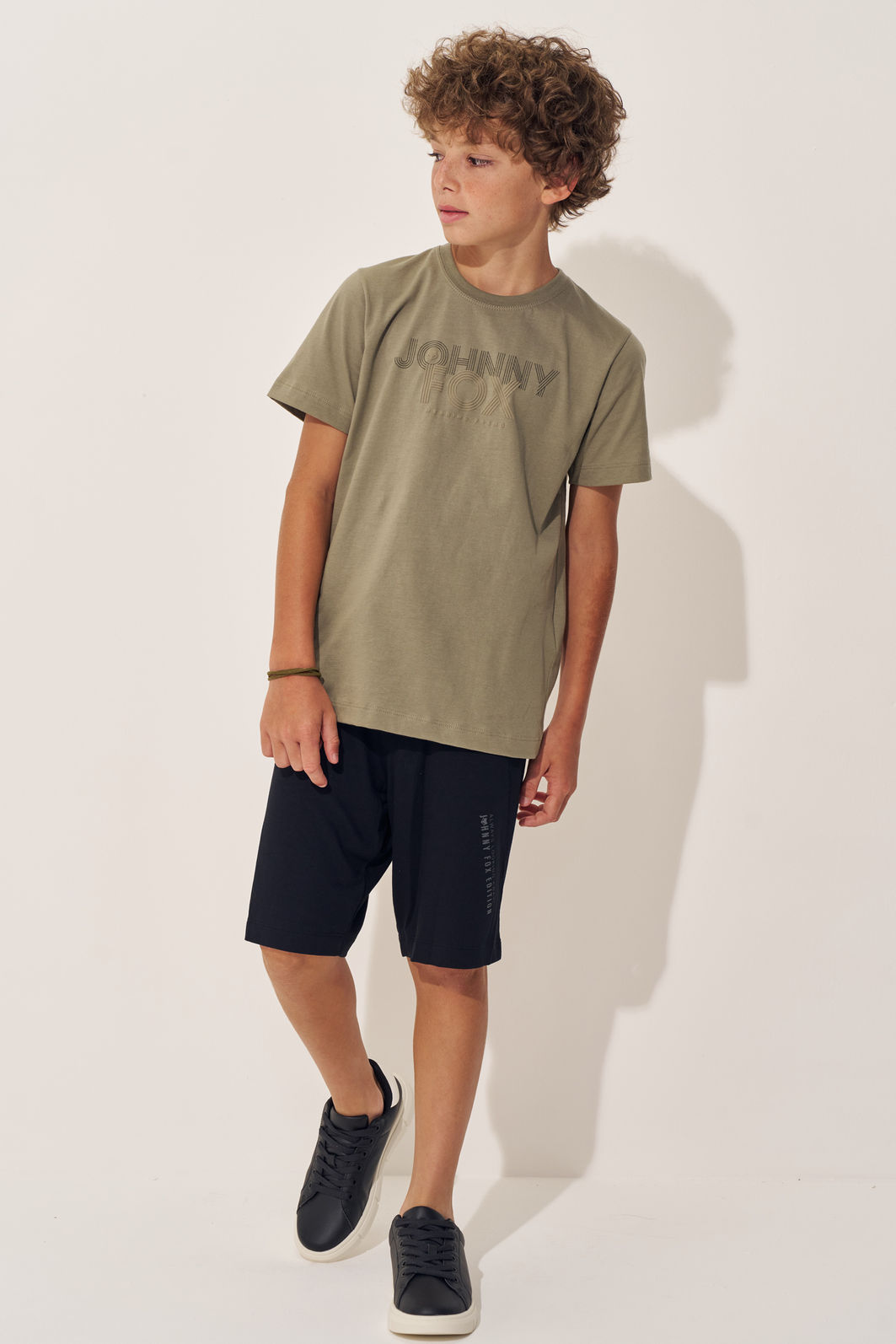 Bermuda em molevisco com elastano 97813 Johnny Fox Teen Menino Bermuda em molevisco com elastano 97813 Johnny Fox Teen Menino