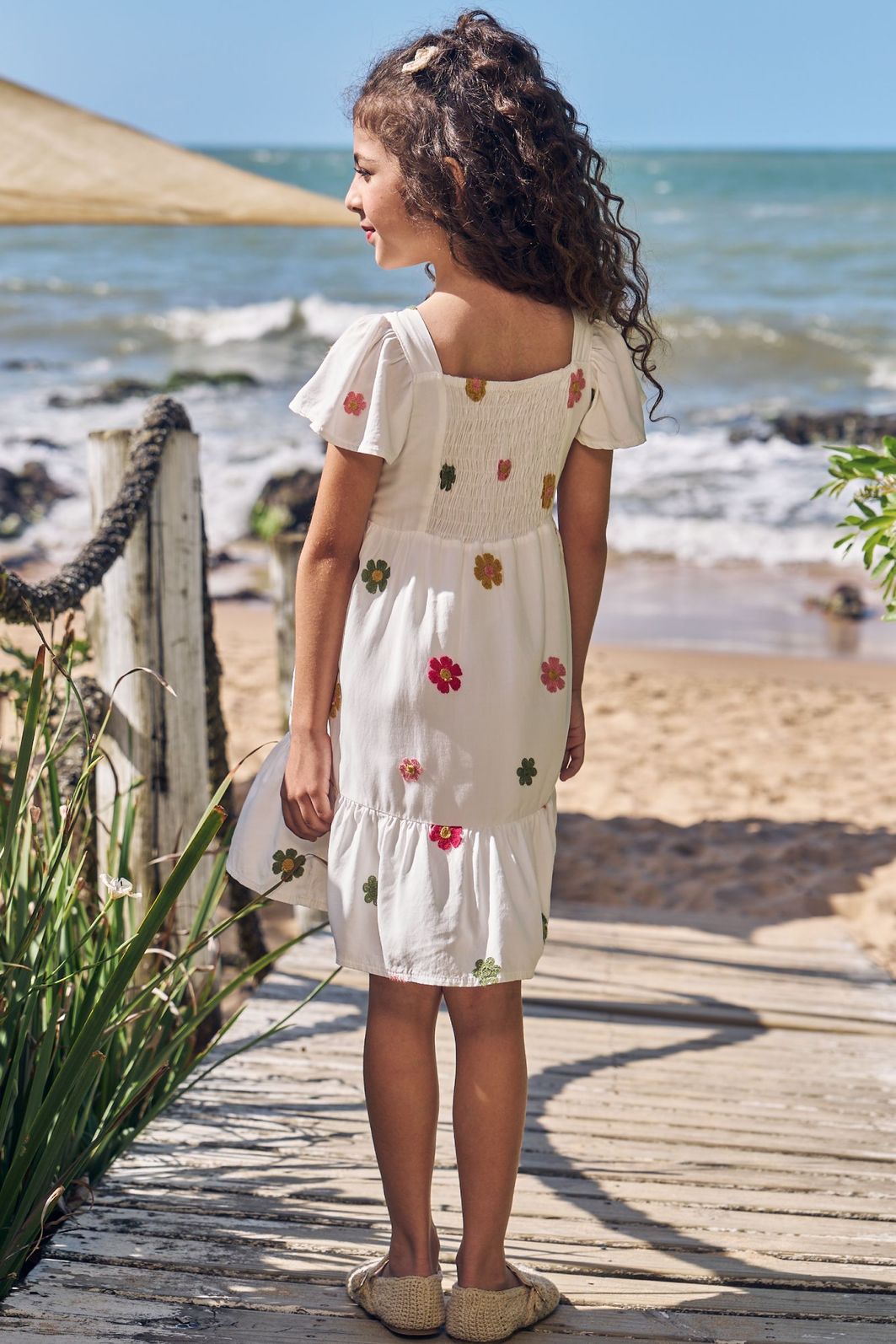 Vestido em viscose bordado 96423 Infanti Infantil Menina Vestido em viscose bordado 96423 Infanti Infantil Menina