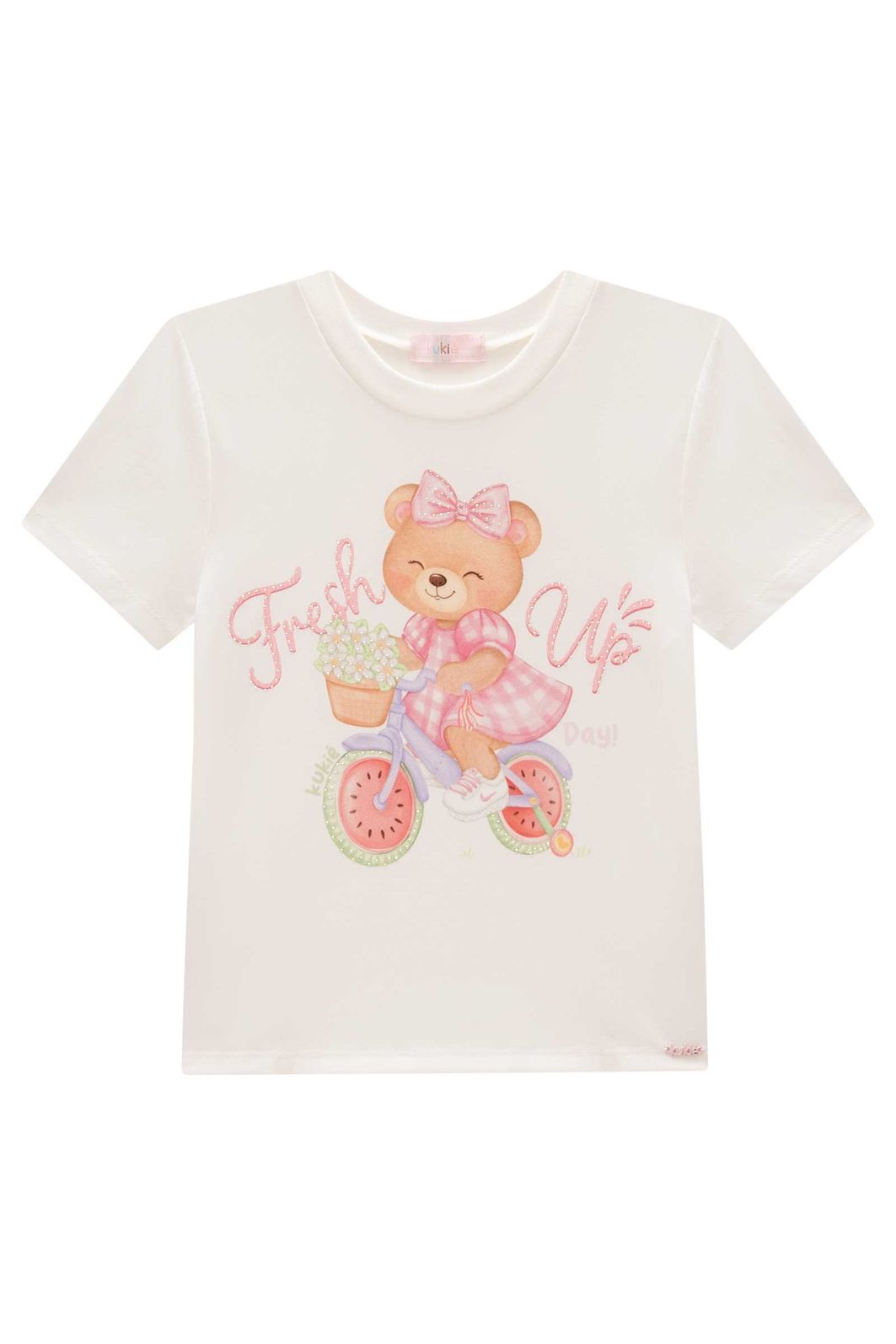 Blusa em meia malha 98037 Kukiê Infantil Menina Blusa em meia malha 98037 Kukiê Infantil Menina