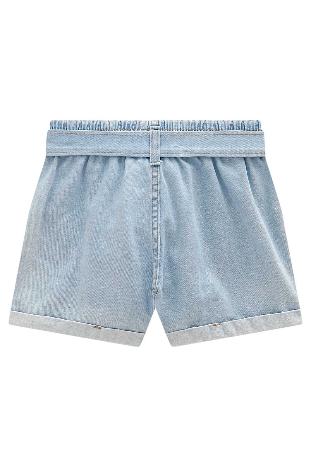 Shorts em jeans com elastano 98350 Infanti Infantil Menina