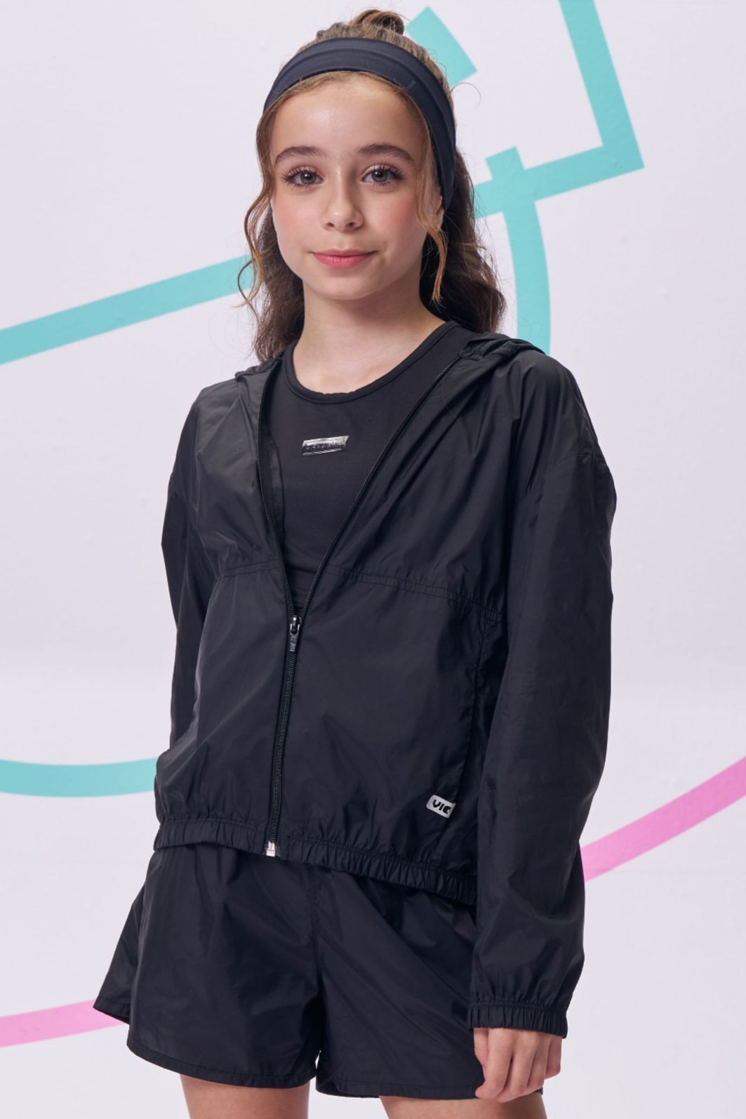 Jaqueta corta vento em air tech 96260 Vic Teen Menina