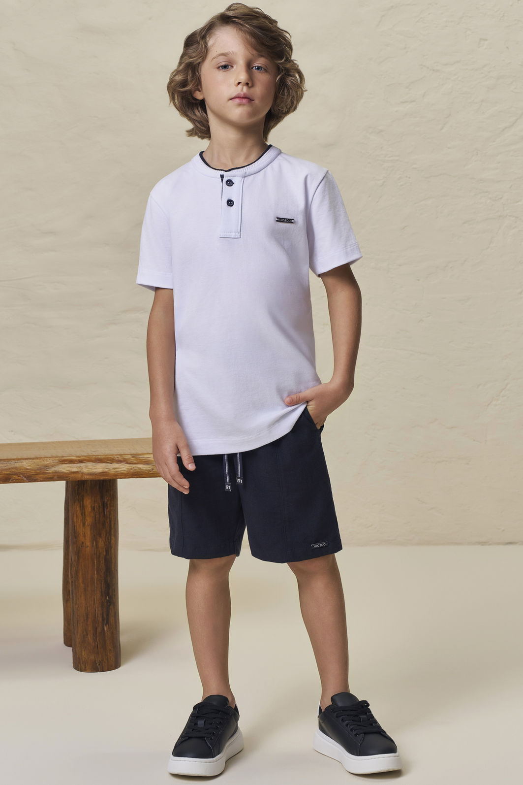 Camiseta em piquet com elastano 99009 LucBoo Infantil Menino Camiseta em piquet com elastano 99009 LucBoo Infantil Menino