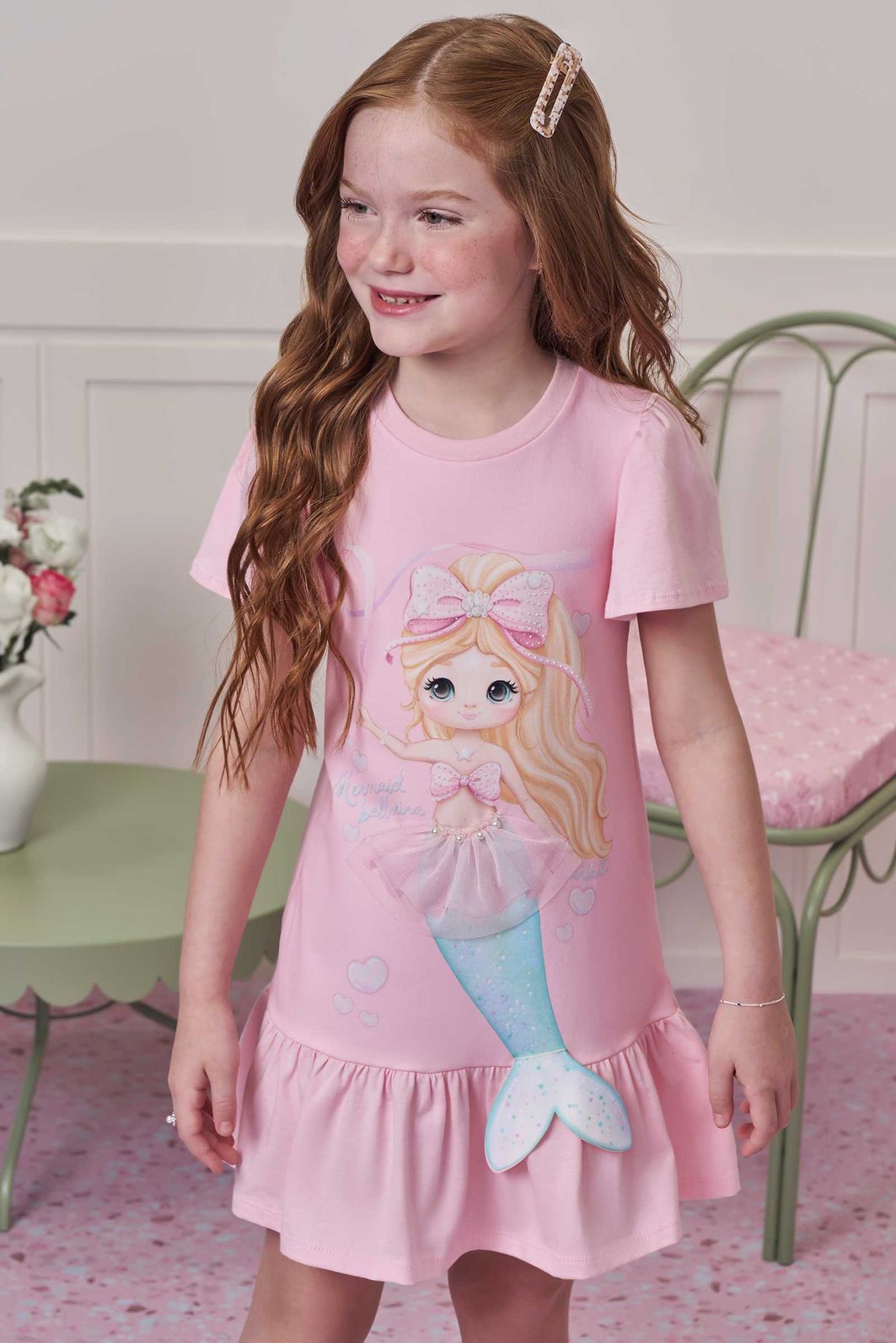 Vestido em meia malha 97961 Infanti Infantil Menina Vestido em meia malha 97961 Infanti Infantil Menina
