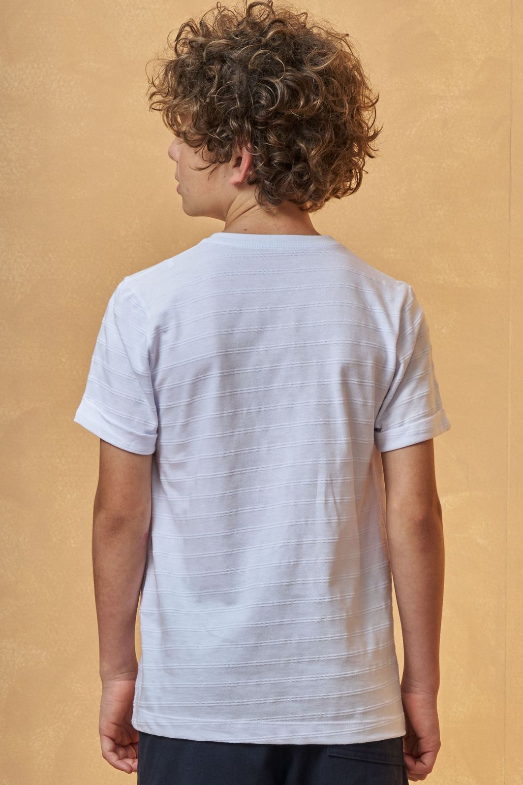 Camiseta em malha relevo 96387 Johnny Fox Teen Menino Camiseta em malha relevo 96387 Johnny Fox Teen Menino