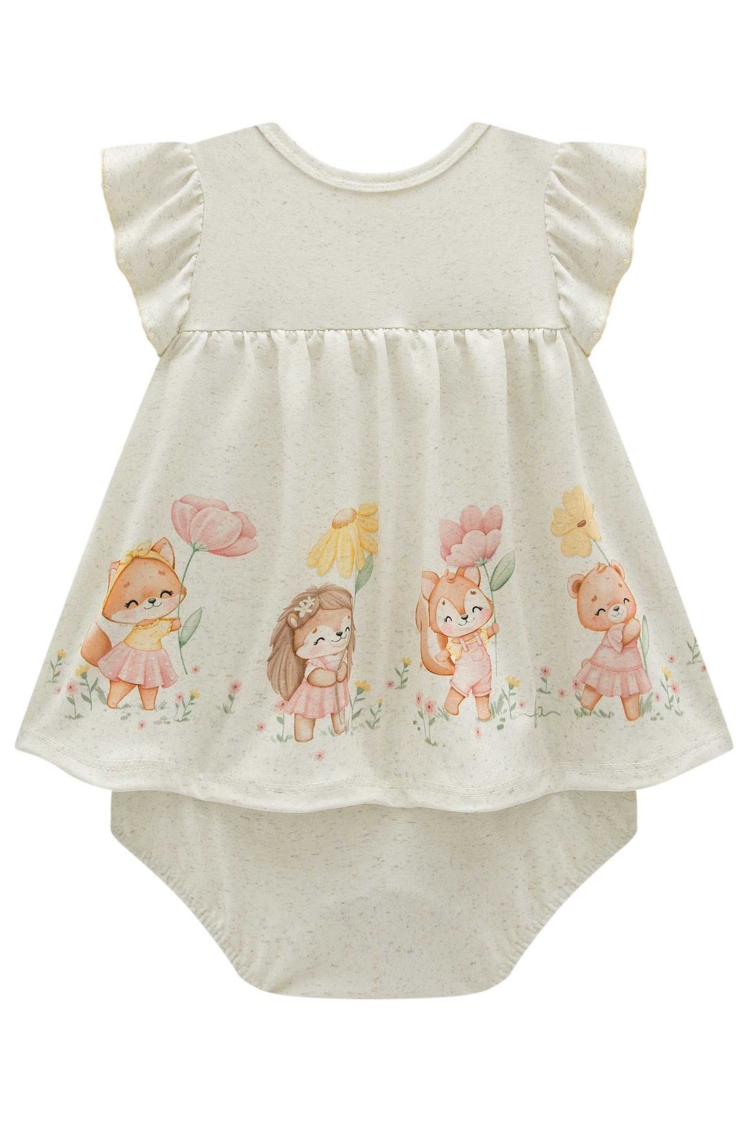 Vestbody em malha power linho 98102 Infanti Bebê Menina Vestbody em malha power linho 98102 Infanti Bebê Menina