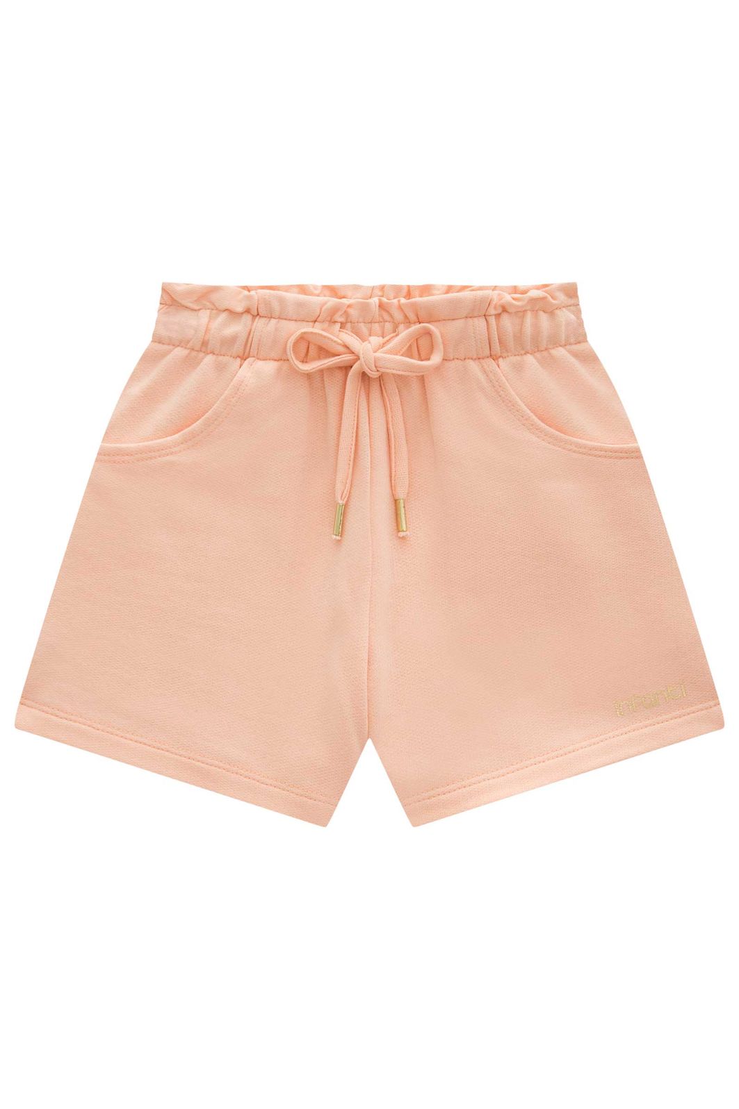 Shorts em moletom sem pelúcia 94376 Infanti Infantil Menina Shorts em moletom sem pelúcia 94376 Infanti Infantil Menina