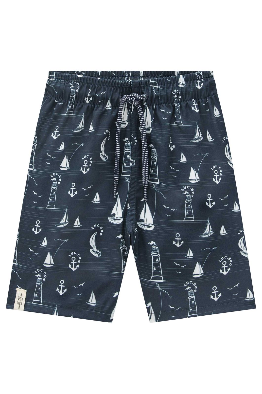 Bermuda em nylon ergnomic com elastano 95700 LucBoo Infantil Menino Bermuda em nylon ergnomic com elastano 95700 LucBoo Infantil Menino