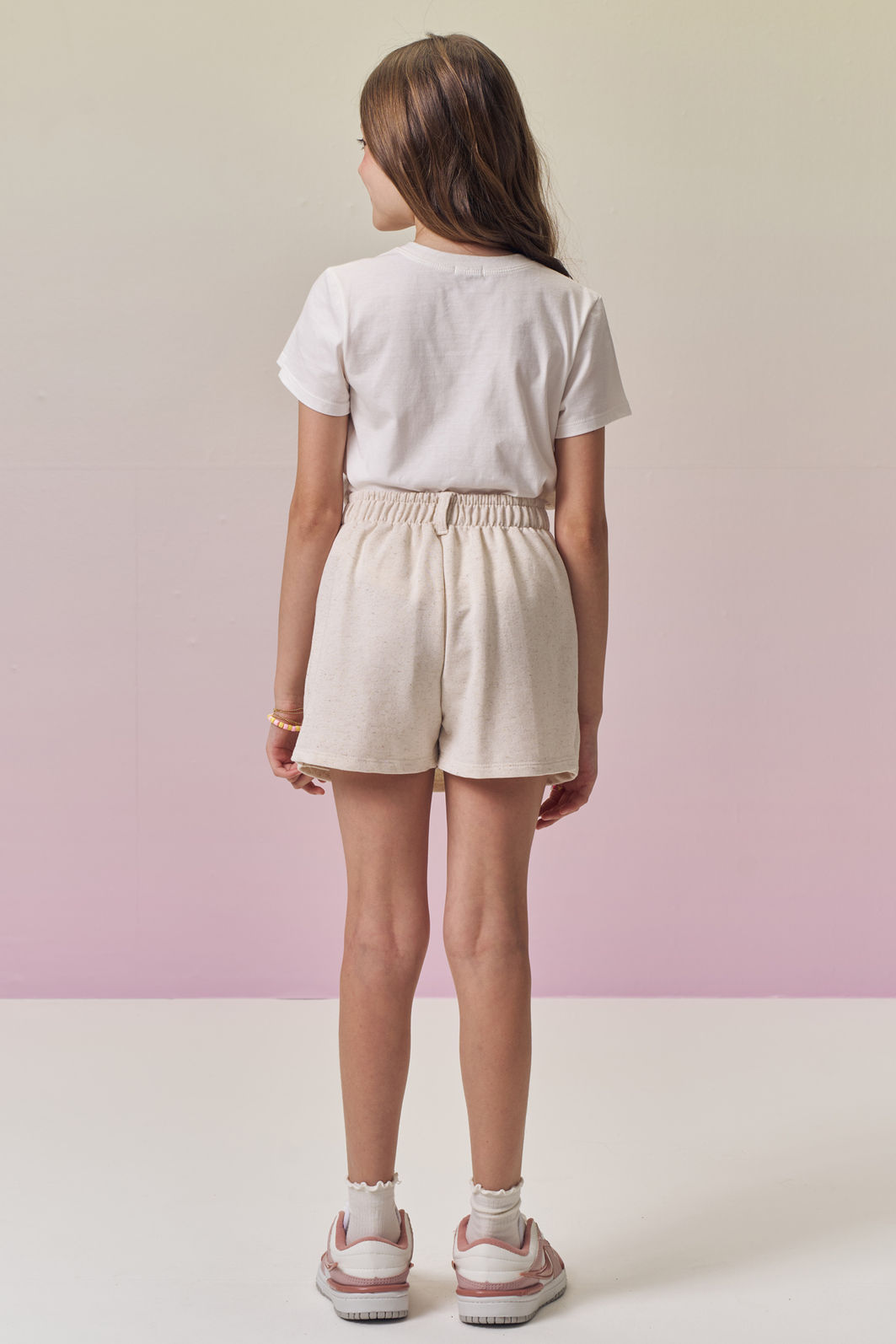 Conjunto de blusa em meia malha e short saia em moletom sem pelúcia 96845 Vic Teen Menina Conjunto de blusa em meia malha e short saia em moletom sem pelúcia 96845 Vic Teen Menina
