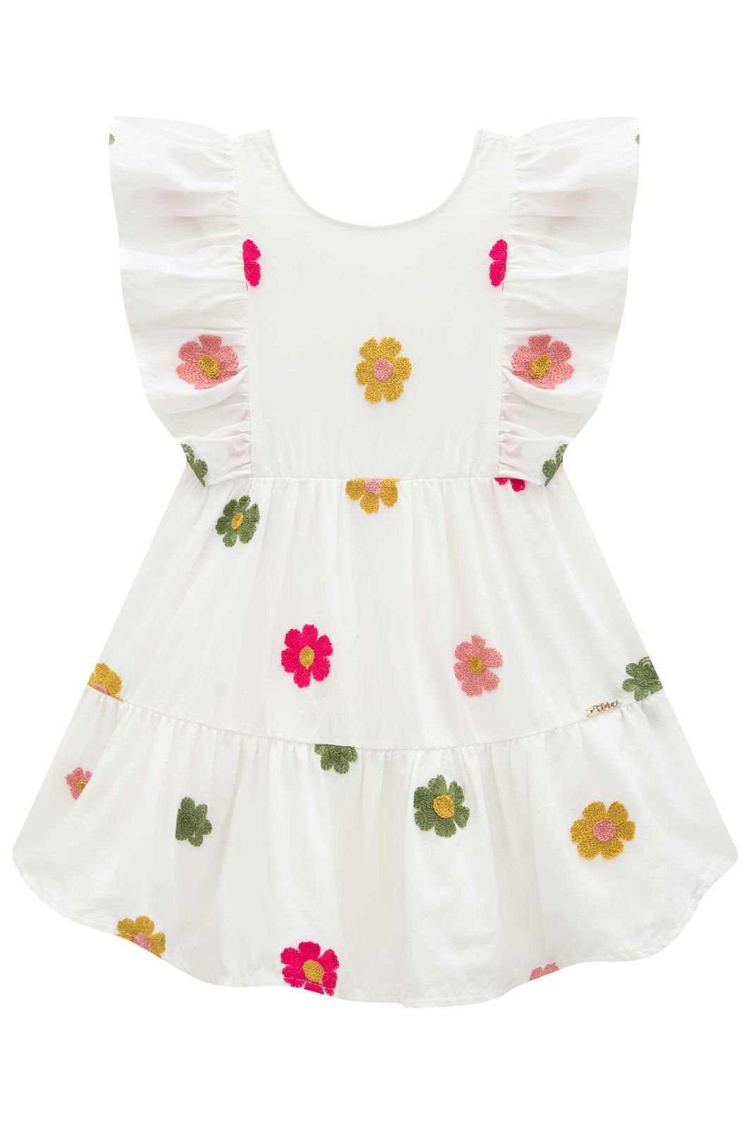 Vestido em viscose bordado 96581 Infanti Infantil Menina Vestido em viscose bordado 96581 Infanti Infantil Menina