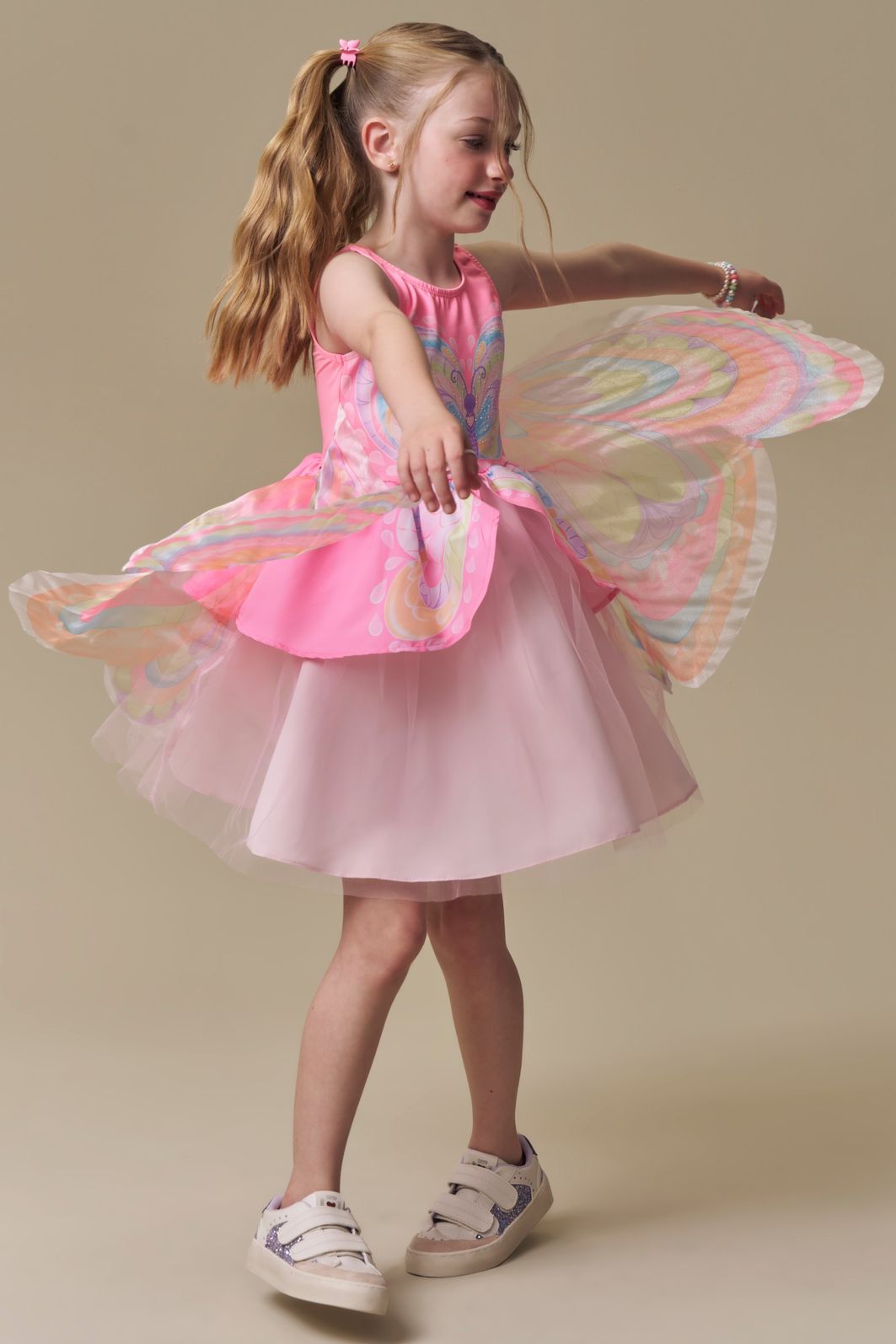 Fantasia de borboleta em malha UV e tule. 97391 Infanti Infantil Menina Fantasia de borboleta em malha UV e tule. 97391 Infanti Infantil Menina