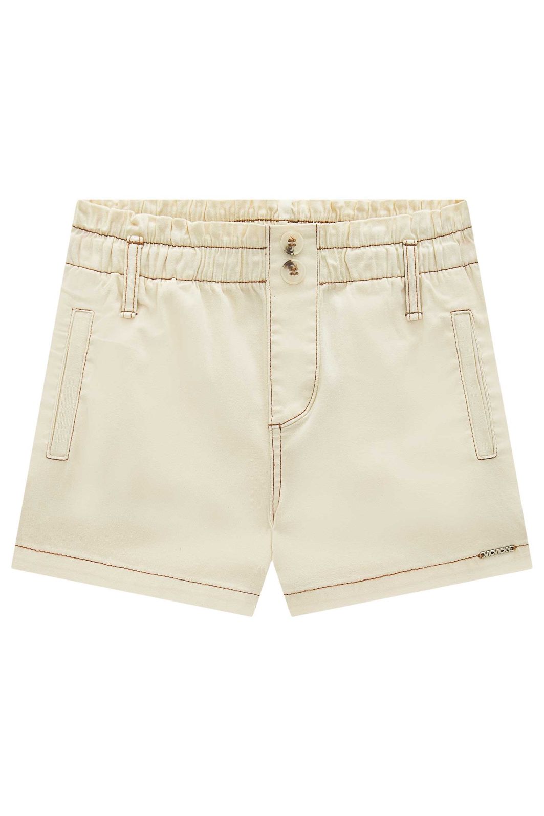 Shorts em sarja com elastano 92678 Vic Teen Menina Shorts em sarja com elastano 92678 Vic Teen Menina