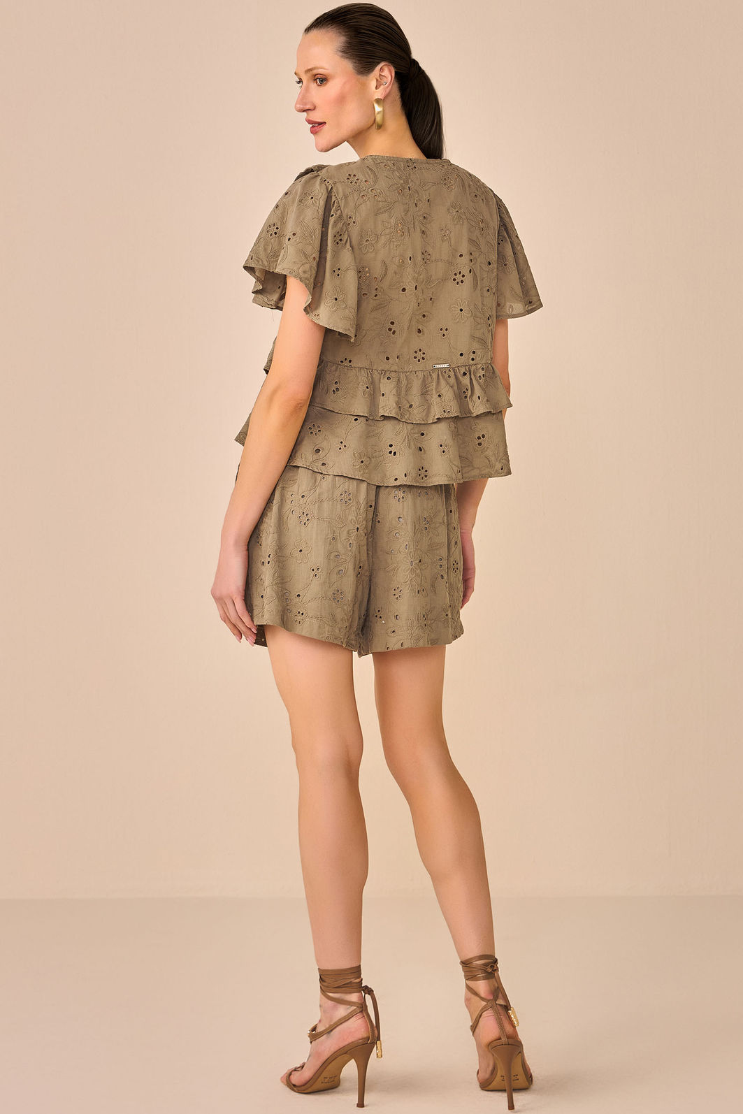 Shorts em lasie de algodão 95853 Linzzi Shorts em lasie de algodão 95853 Linzzi