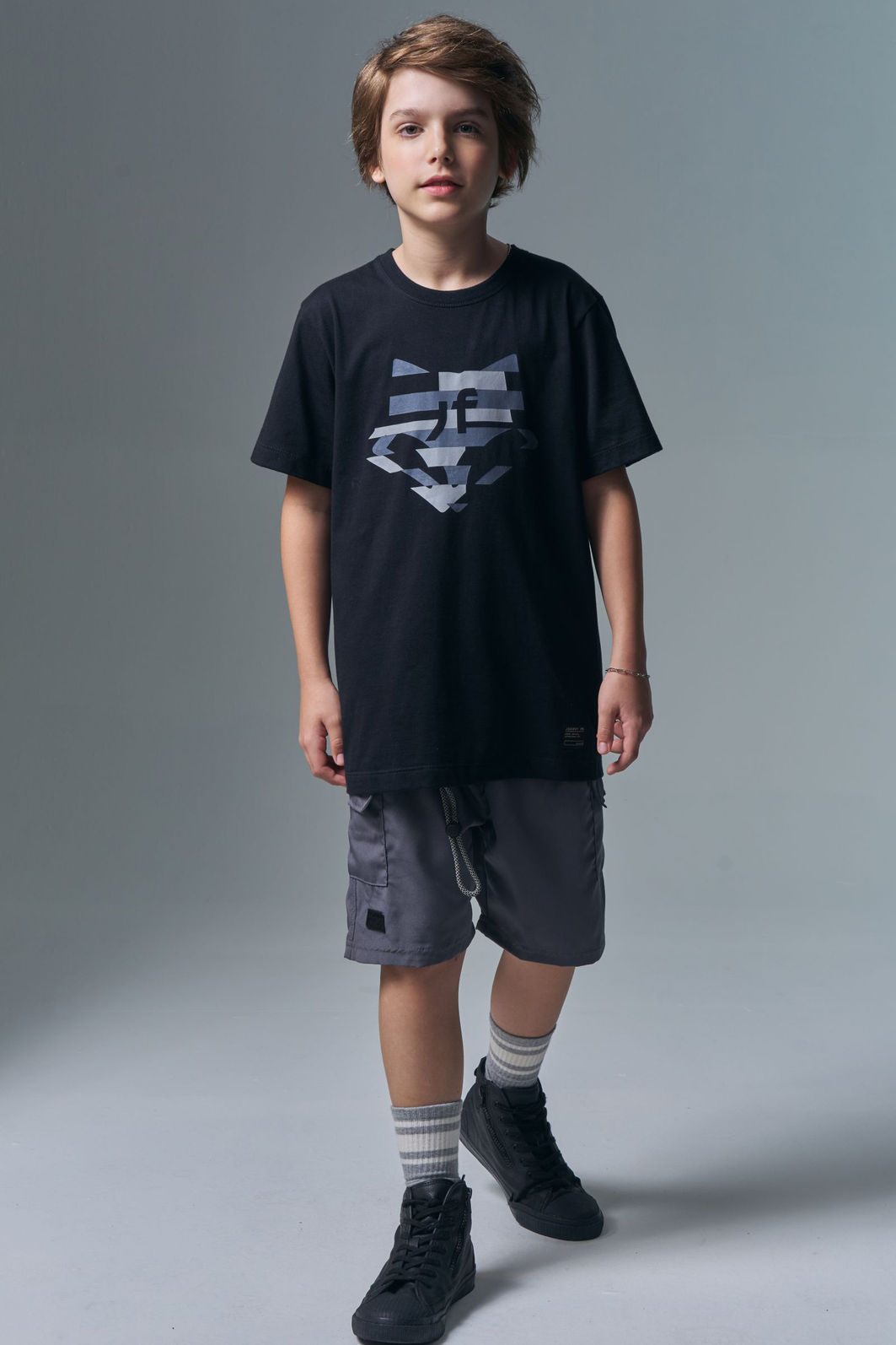 Camiseta em meia malha 96621 Johnny Fox Teen Menino Camiseta em meia malha 96621 Johnny Fox Teen Menino