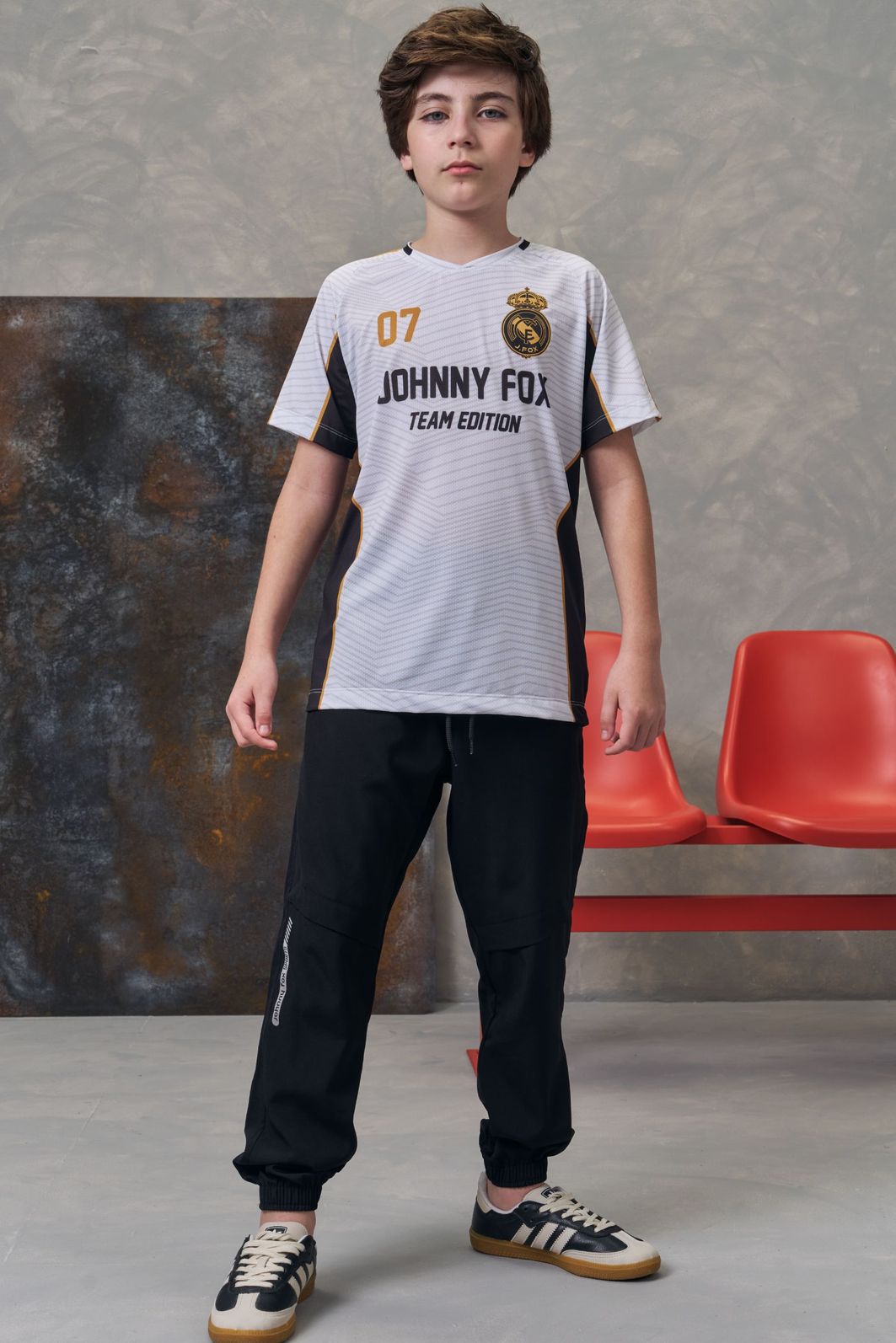 Camiseta em malha space green 96372 Johnny Fox Teen Menino Camiseta em malha space green 96372 Johnny Fox Teen Menino