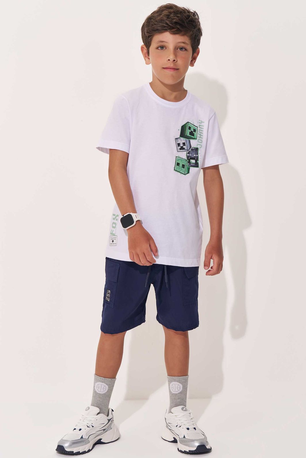 Bermuda em hidronatic supersoft com elastano 97969 Johnny Fox Teen Menino Bermuda em hidronatic supersoft com elastano 97969 Johnny Fox Teen Menino