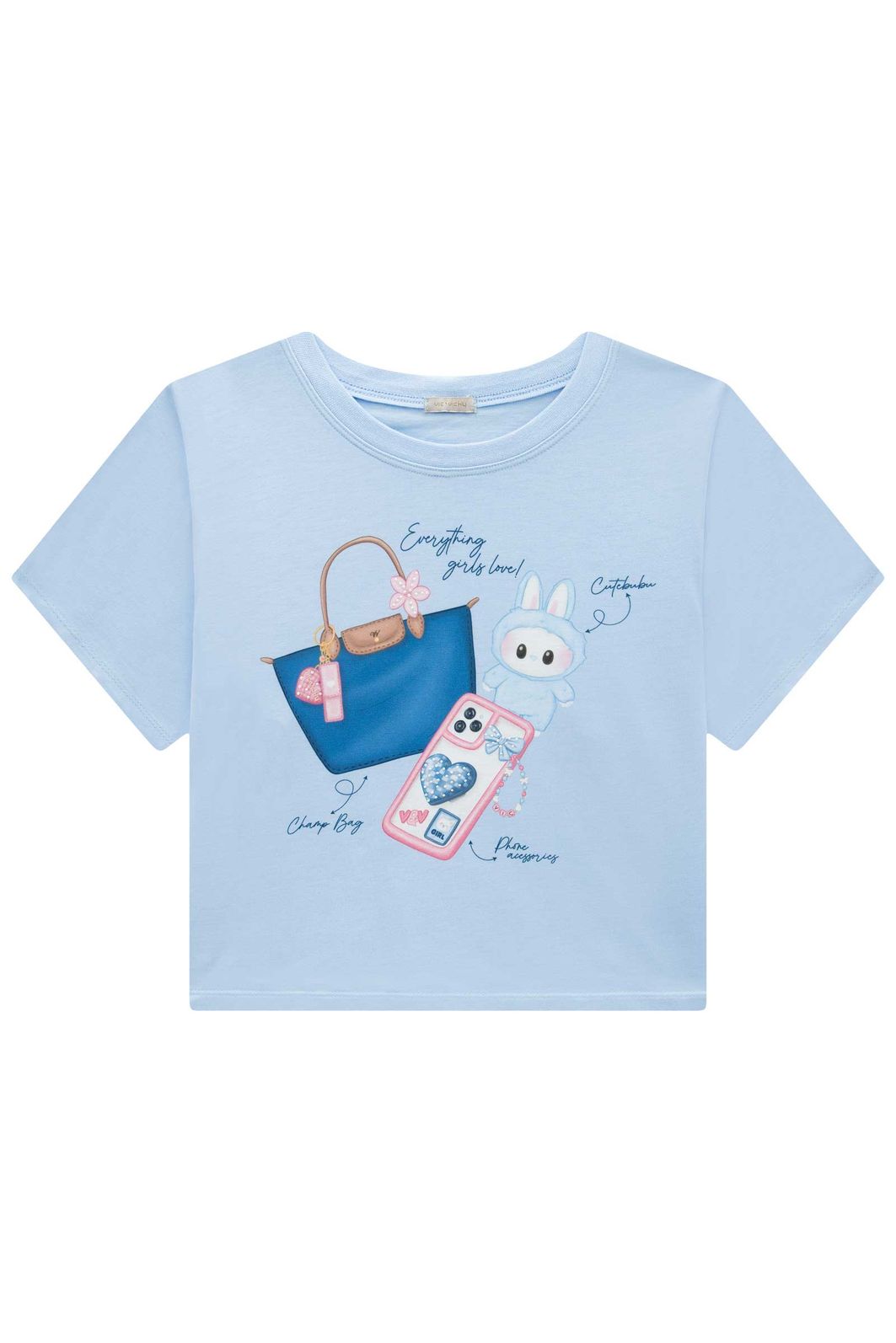 Blusa em meia malha 94588 Vic Teen Menina Blusa em meia malha 94588 Vic Teen Menina