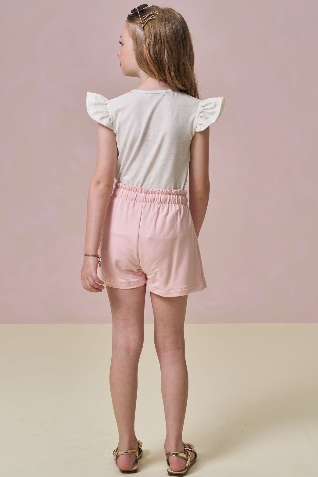 Conjunto de blusa em malha power e shorts saia em molevisco 95878 Infanti Infantil Menina Conjunto de blusa em malha power e shorts saia em molevisco 95878 Infanti Infantil Menina