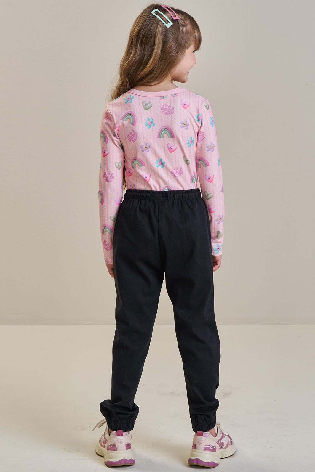 Calça jogger em sarja com elastano 94024 Infanti Infantil Menina Calça jogger em sarja com elastano 94024 Infanti Infantil Menina