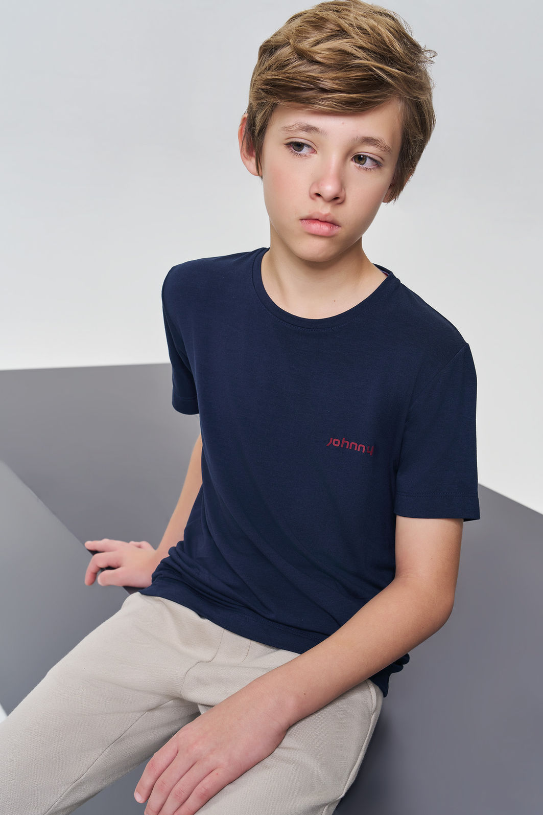 Camiseta em modal com elastano 89104 Johnny Fox Teen Menino Camiseta em modal com elastano 89104 Johnny Fox Teen Menino