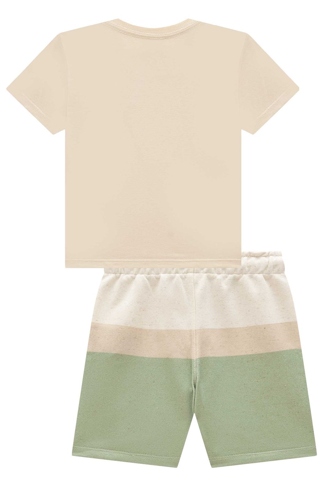 Conjunto de camiseta em meia malha e bermuda em moletom sem pelúcia 96823 Johnny Fox Teen Menino Conjunto de camiseta em meia malha e bermuda em moletom sem pelúcia 96823 Johnny Fox Teen Menino