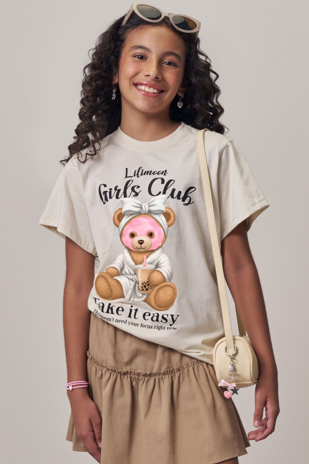 Camiseta over em meia malha 97930 Lilimoon Teen Menina Camiseta over em meia malha 97930 Lilimoon Teen Menina