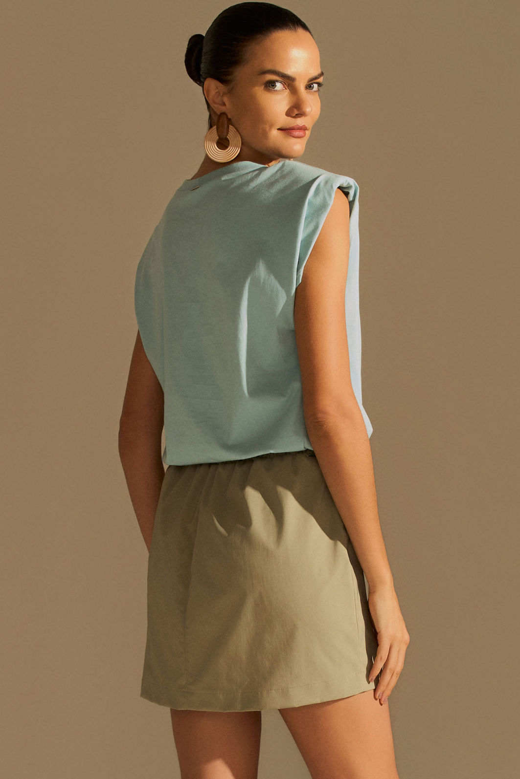 Blusa em malha de algodão premium 95834 Linzzi Blusa em malha de algodão premium 95834 Linzzi