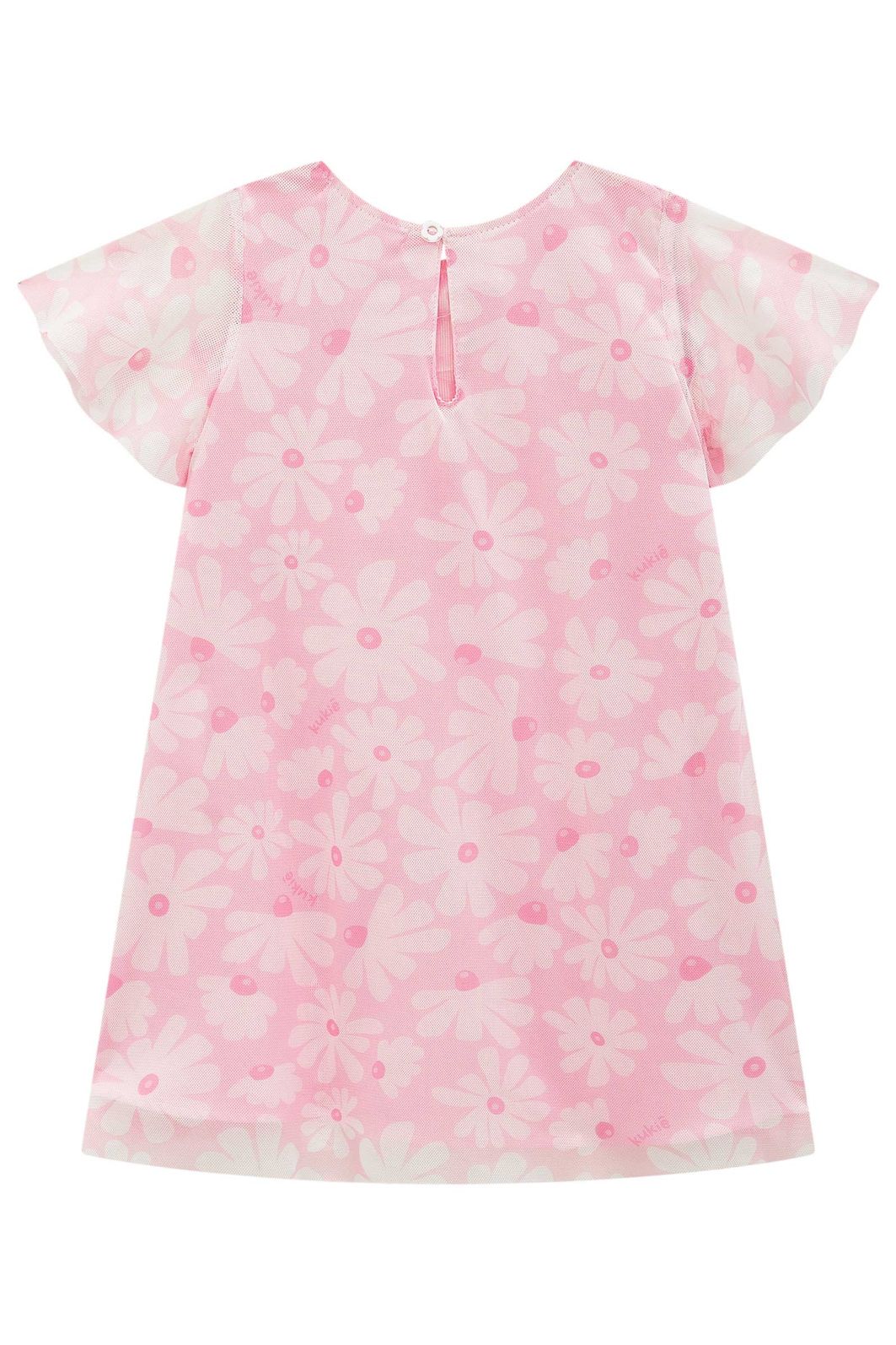 Vestido em tule com elastano 99654 Kukiê Infantil Menina Vestido em tule com elastano 99654 Kukiê Infantil Menina
