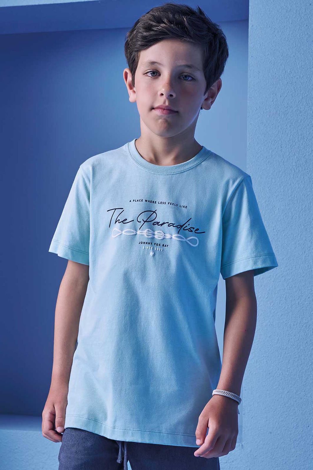 Camiseta em meia malha 98655 Johnny Fox Teen Menino Camiseta em meia malha 98655 Johnny Fox Teen Menino